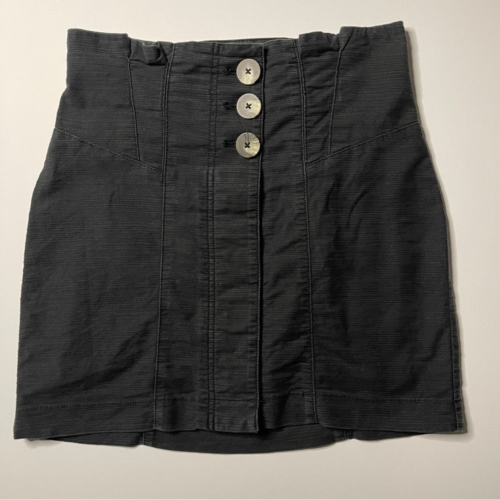 Free People Women’s Everyday Denim Mini Skirt Size 4 Black